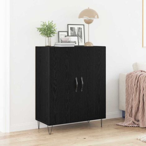 Sideboard Black Oak 69.5 x 34 x 90 cm Engineered Wood vidaXL (1/5)