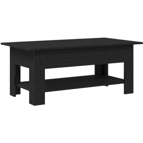 Coffee Table in Black Oak, 102x55x42 cm, Made from Engineered Wood vidaXL