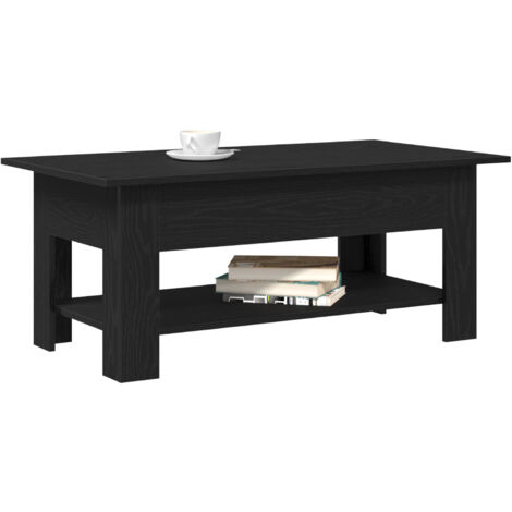 Coffee Table in Black Oak, 102x55x42 cm, Made from Engineered Wood vidaXL