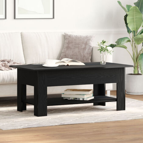 Coffee Table in Black Oak, 102x55x42 cm, Made from Engineered Wood vidaXL