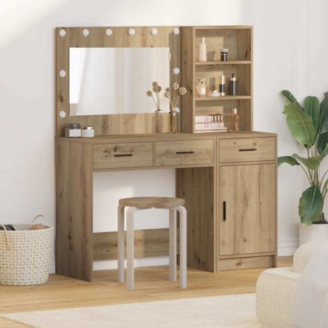 Dressing Table 2 pcs Brown 78.5 x 41 x 135 cm Engineered wood vidaXL