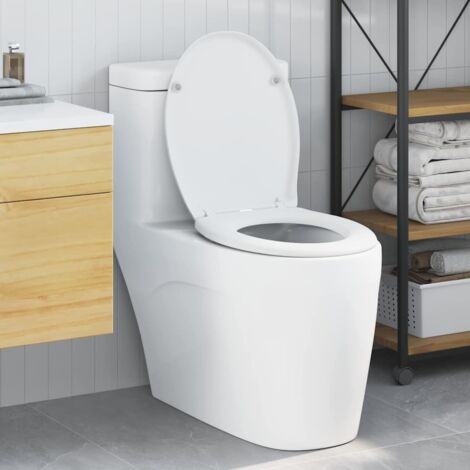 Quick Release Toilet suitable for Seat White vidaXL