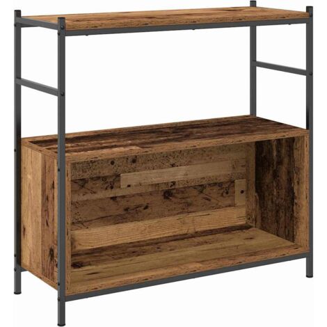 Book Cabinet Smoked Oak 80x30x78,5 cm Engineered Wood vidaXL