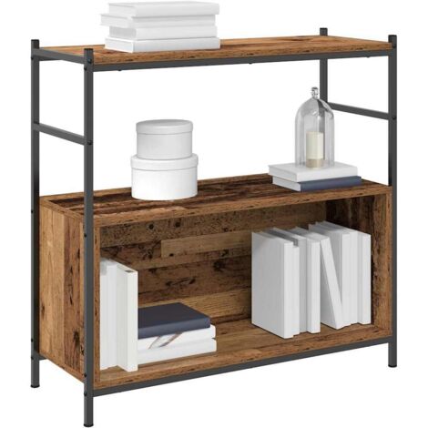 Book Cabinet Smoked Oak 80x30x78,5 cm Engineered Wood vidaXL