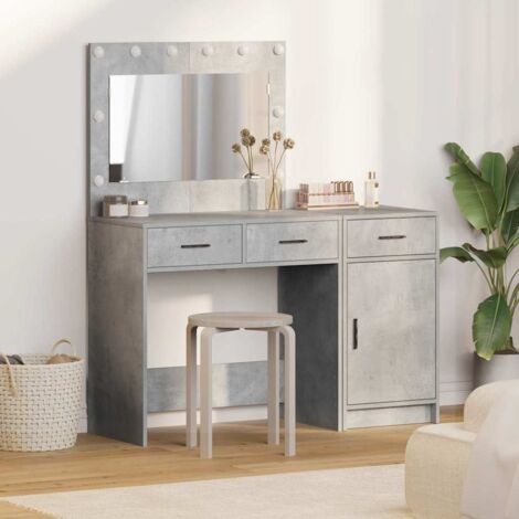 Dressing Table 2 pcs Grey 40 x 41 x 75 cm Engineered wood vidaXL