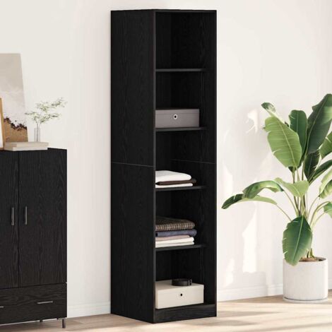 Wardrobe Black oak 50 x 50 x 200 cm Engineered wood vidaXL