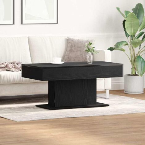 Coffee Table Black oak 96 x 50 x 45 cm Engineered wood vidaXL