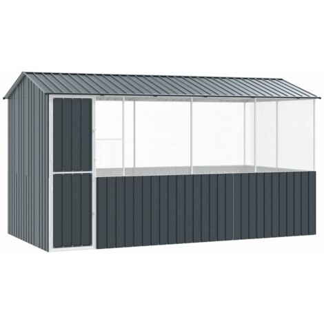 Bird Cage Anthracite 410 x 210 x 230 cm Galvanised steel vidaXL