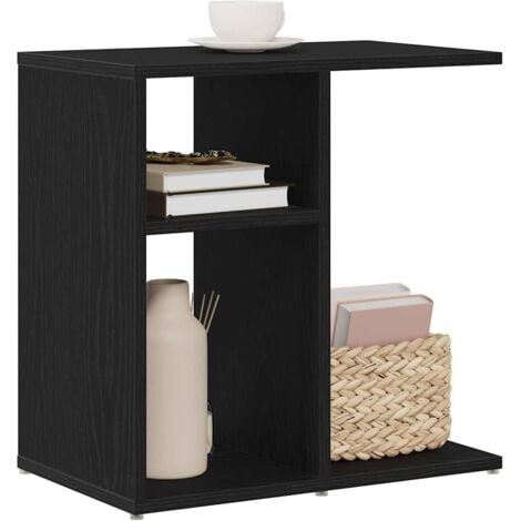 Side Table - Black Oak, 50x30x50 cm, Engineered Wood vidaXL