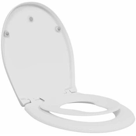Family Toilet Seat with Child Seat Quick Release Duroplast vidaXL