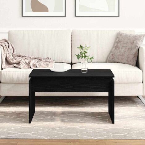 Coffee Table Black Oak 68 x 38 x 50 cm Engineered wood vidaXL