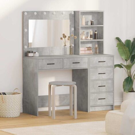 Dressing Table Grey 78.5 x 41 x 135 cm Engineered wood vidaXL (1/5)