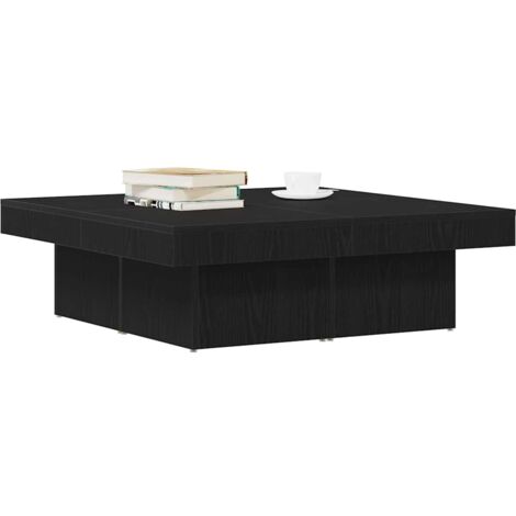 Black Oak Coffee Table 90x90x28 cm Made from Engineered Wood vidaXL