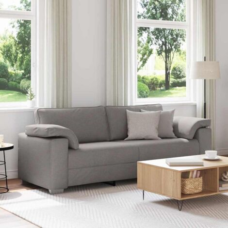 Sofa Taupe 219 x 77 x 82 cm Fabric vidaXL