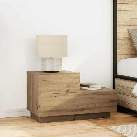 Bedside Cabinet Artisan oak 70 x 36 x 40.5 cm Engineered wood vidaXL (1/5)