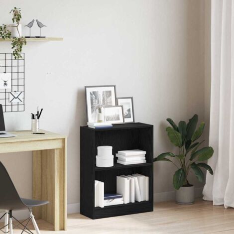 Book Cabinet Black 60 x 24 x 76 cm Engineered wood vidaXL (1/5)
