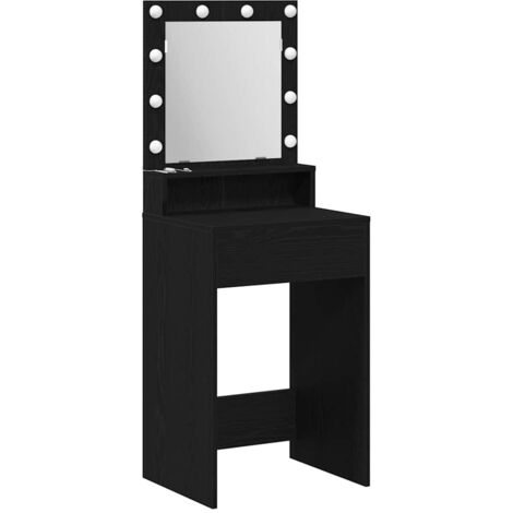 Dressing Table Black oak 50 x 41 x 135 cm Engineered wood vidaXL