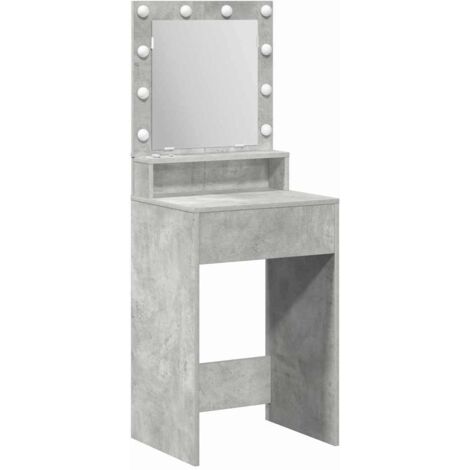 Dressing Table Concrete grey 50 x 41 x 135 cm Engineered wood vidaXL