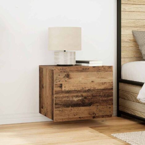Wall-mounted Bedside Cabinet 2 pcs Old wood 50 x 39 x 41 cm vidaXL