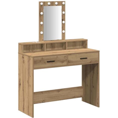 Dressing Table Brown 100 x 41 x 140 cm Engineered wood vidaXL