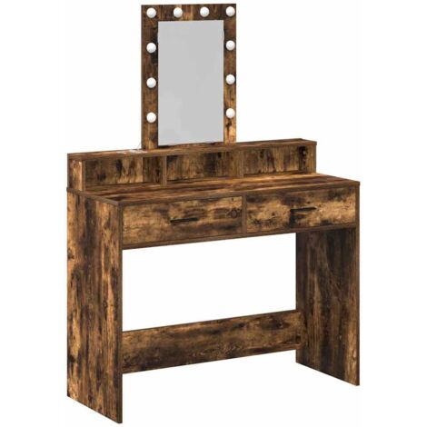 Dressing Table Brown 100 x 41 x 140 cm Engineered wood vidaXL