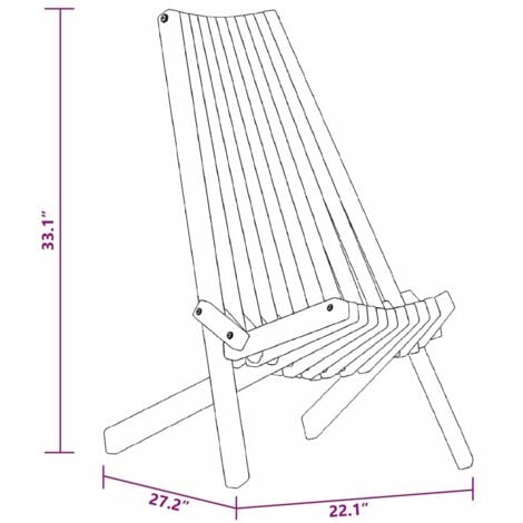 Folding Garden Chairs 2 pcs Solid Wood Acacia vidaXL