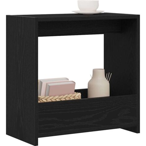 Side Table Black Oak 50x26x50 cm Engineered Wood vidaXL