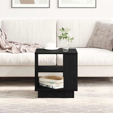 Coffee Table Black oak 40 x 40 x 43 cm Engineered wood vidaXL (1/5)