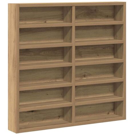 Display Cabinet with Shelf Other Artisan oak 60 x 8.5 x 58 cm vidaXL