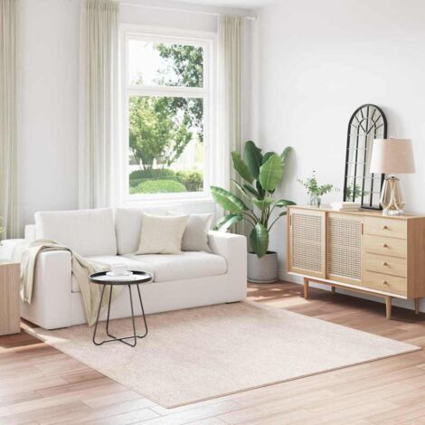 Anti-slip Shaggy Rug Cream 200 x 200 cm PP vidaXL (1/5)
