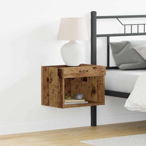 Wall Cabinet with LED Lights Old Wood 40x30x30 cm vidaXL (1/5)