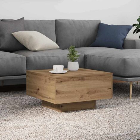 Coffee Table Artisan Oak 55 x 55 x31 cm Engineered Wood vidaXL