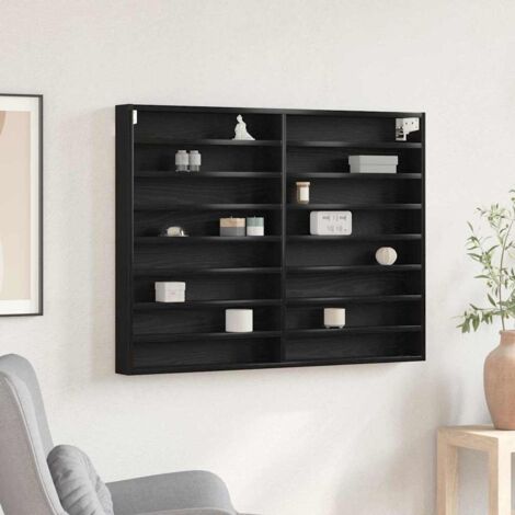 Display Cabinet Other Black 100 x 8.5 x 75 cm Engineered Wood vidaXL (1/5)