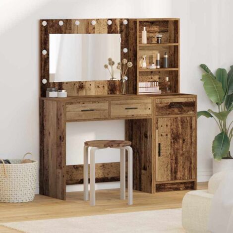 Dressing Table 2 pcs Brown 78.5 x 41 x 135 cm Engineered wood vidaXL