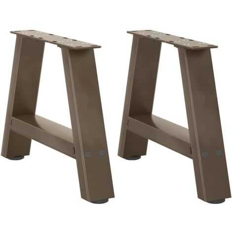 Coffee Table Legs A-Shaped 2 pcs 30x(30-31) cm Steel vidaXL