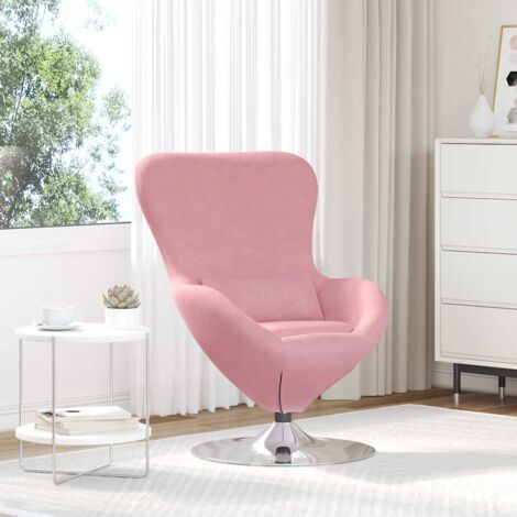 Egg Chair Pink 63 x 73 x 90 cm Velvet vidaXL