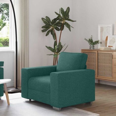 Sofa Dark Green 100 x 77 x 82 cm Fabric vidaXL