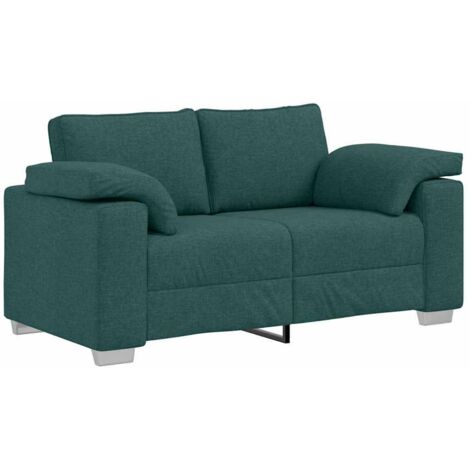 Sofa Dark Green 160 x 77 x 82 cm Fabric vidaXL