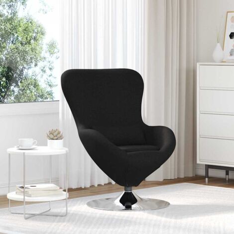 Egg Chair Black 63 x 73 x 90 cm Fabric vidaXL