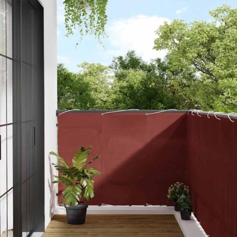 Balcony Screen Terracotta 120x800 cm 100% Polyester Oxford vidaXL