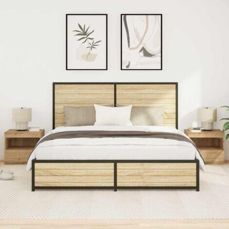Bedside Cabinet with Drawer 2 pcs Artisan oak 50 x 40 x 45 cm vidaXL (1/5)