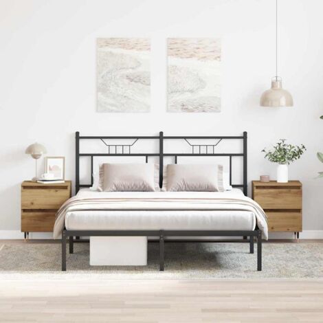 Bedside Cabinet with Drawer 2 pcs Artisan oak 40 x 35 x 50 cm vidaXL (1/5)