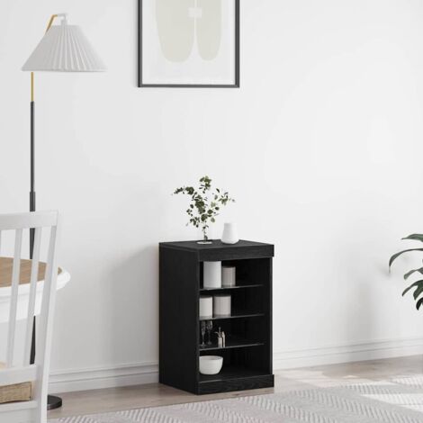 Sideboard Black Oak 41 x 37 x 67 cm Engineered Wood vidaXL