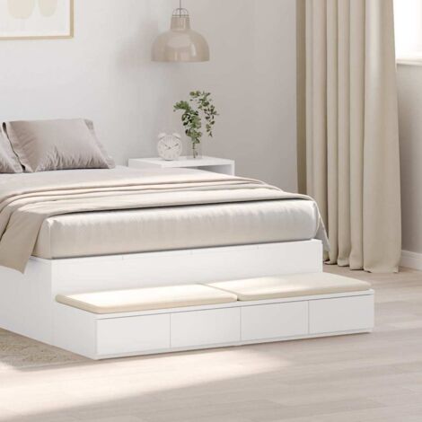 Bed Drawers White 120 x 36.5 x 16.5 cm Engineered wood vidaXL (1/5)