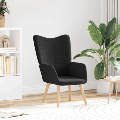 Relaxing Chair Black 62 x 67 x 95.5 cm Fabric vidaXL