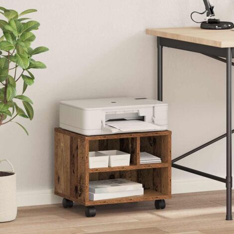 Printer Stand Old wood 41 x 32 x 33.5 cm Engineered wood vidaXL (1/5)