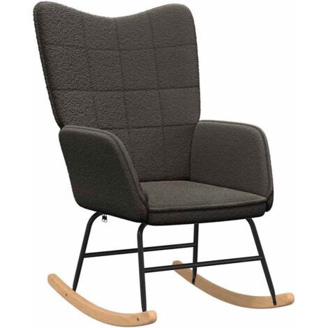 Relaxing Chair Dark grey 61 x 78 x 98 cm Fabric vidaXL