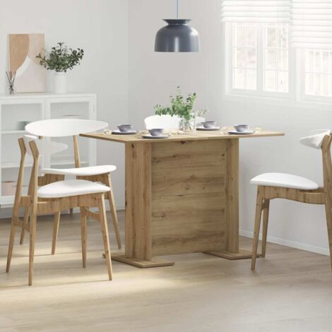 Dining Table Artisan oak 110 x 60 x 75 cm Engineered wood vidaXL