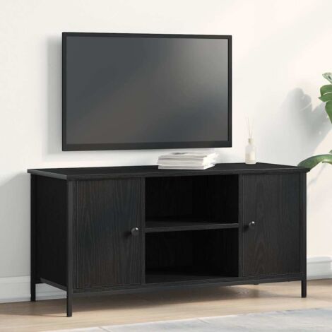 TV Cabinet Black oak 100 x 40 x 50 cm Engineered wood vidaXL (1/5)