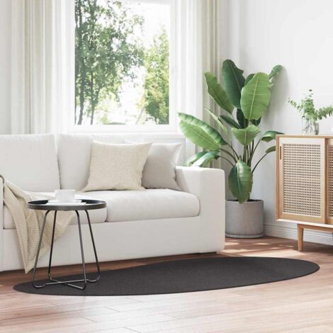 Rug Folding Anthracite 100 x 200 cm Polyester vidaXL